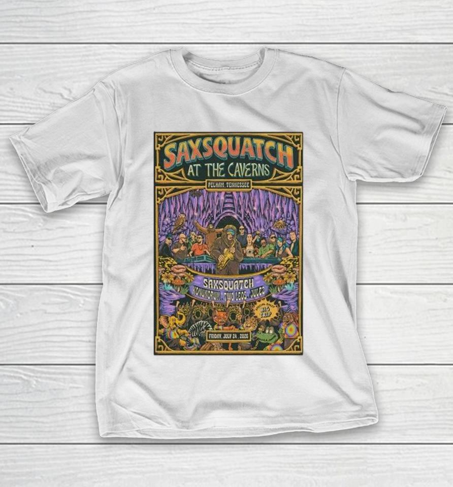 Saxsquatch At The Caverns Tour In Pelham 07 24 2026 Shirts 1 Saxsquatch At The Caverns Tour In Pelham 07 24 2026 Shirts