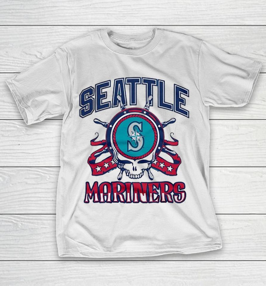 Seattle Mariners X Grateful Dead Skull Mlb Graphic Shirts 1 Seattle Mariners X Grateful Dead Skull Mlb Graphic Shirts