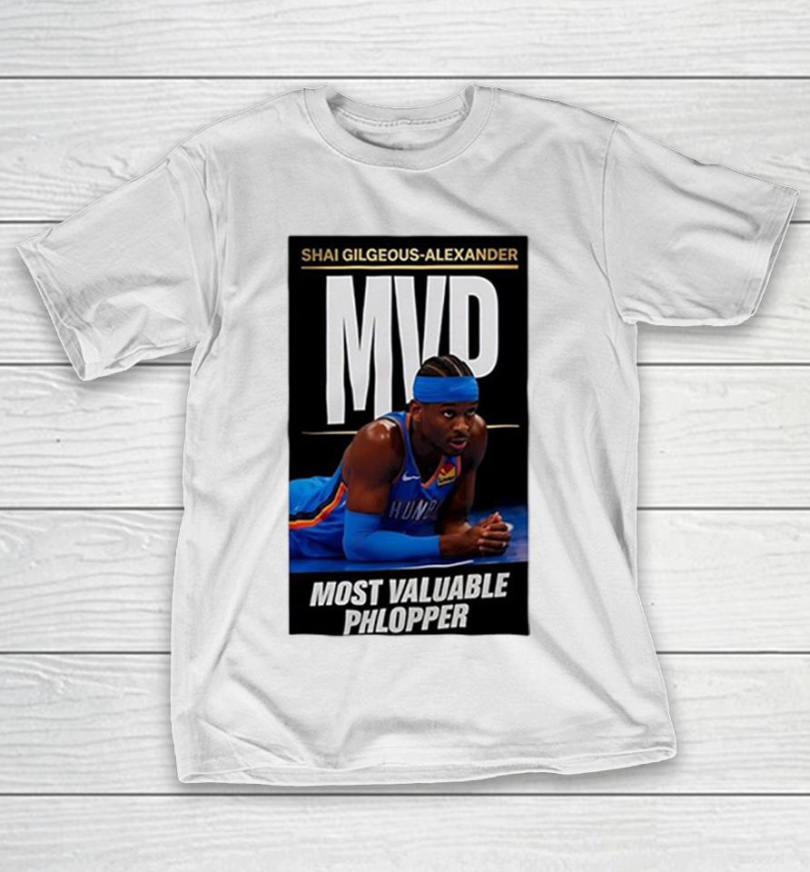 Shai Gilgeous-Alexander Oklahoma City Thunder Nba Most Valuable Phlopper Shirts 1 Shai Gilgeous-Alexander Oklahoma City Thunder Nba Most Valuable Phlopper Shirts