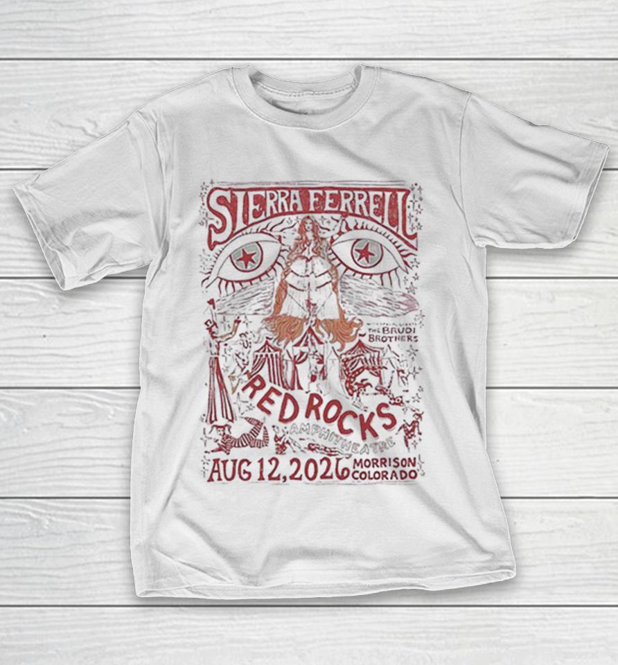 Sierra Ferrell Red Rocks Amphitheatre Aug 12 2026 The Brudi Brothers Morrison Colorado Shirts 1 Sierra Ferrell Red Rocks Amphitheatre Aug 12 2026 The Brudi Brothers Morrison Colorado Shirts