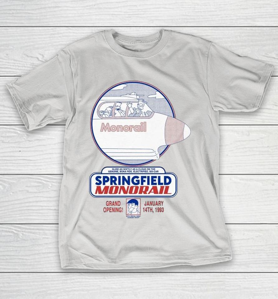 Simpsons Monorail Springfield Monorail Grand Opening Shirts 1 Simpsons Monorail Springfield Monorail Grand Opening Shirts