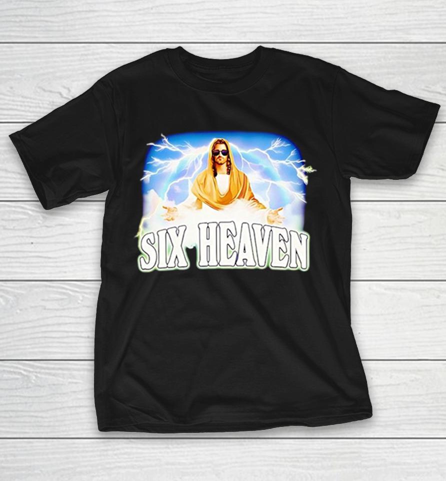 Six Heaven Jesus Christ Raibow Cloud Graphic Shirts 1 Six Heaven Jesus Christ Raibow Cloud Graphic Shirts