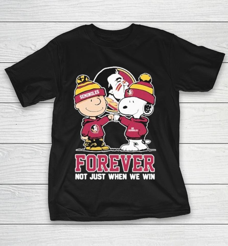 Snoopy And Charlie Brown X Florida State Seminoles Forever Not Just When We Win Shirts 1 Snoopy And Charlie Brown X Florida State Seminoles Forever Not Just When We Win Shirts