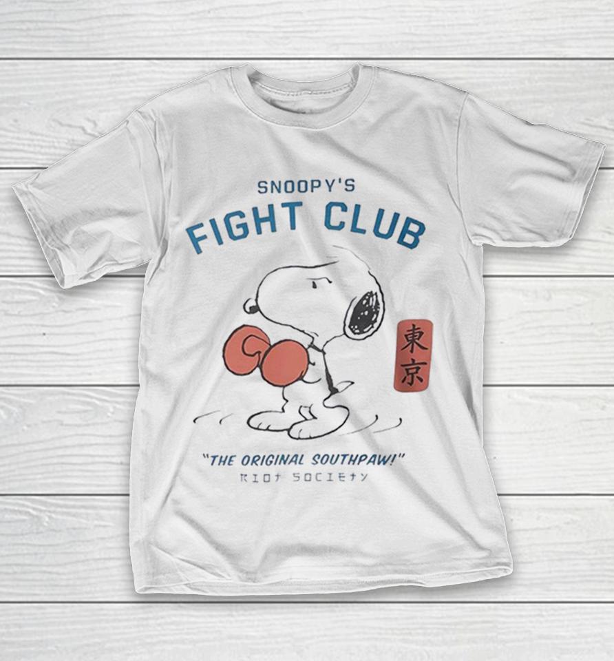 Snoopy Fight Club The Original Southpaw Tokyo Riot Society Shirts 1 Snoopy Fight Club The Original Southpaw Tokyo Riot Society Shirts