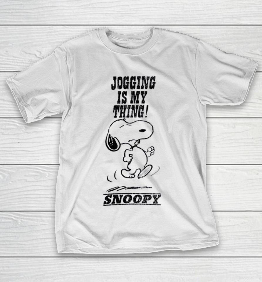 Snoopy Jogging Is My Thing Washed Shirts 1 Snoopy Jogging Is My Thing Washed Shirts