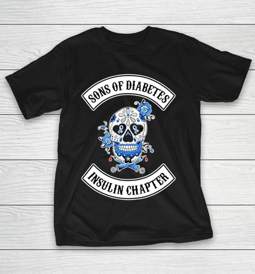 Sons Of Diabetes Insulin Chapter Sugar Skull Blue Ribbon Syringe Flowers Blood Drops Shirts 1 Sons Of Diabetes Insulin Chapter Sugar Skull Blue Ribbon Syringe Flowers Blood Drops Shirts