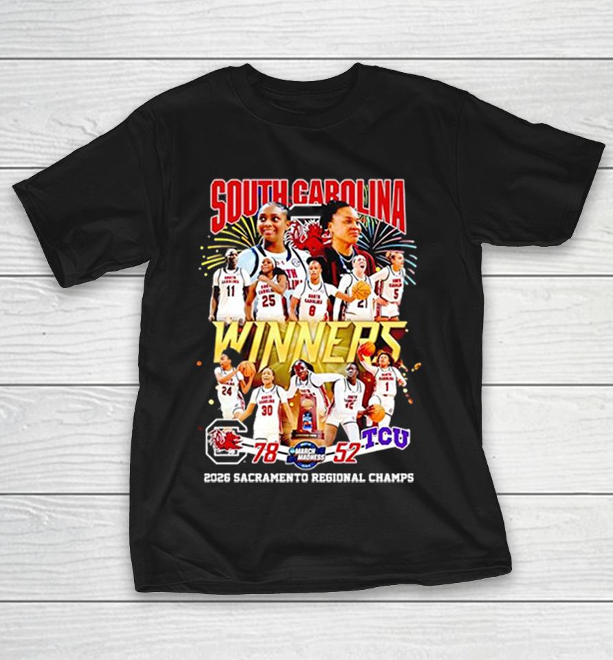 South Carolina Gamecocks Women’s Basketball Winners Trophy 2026 Sacramento Regional Champs 78-52 Tcu Shirts 1 South Carolina Gamecocks Women’s Basketball Winners Trophy 2026 Sacramento Regional Champs 78-52 Tcu Shirts