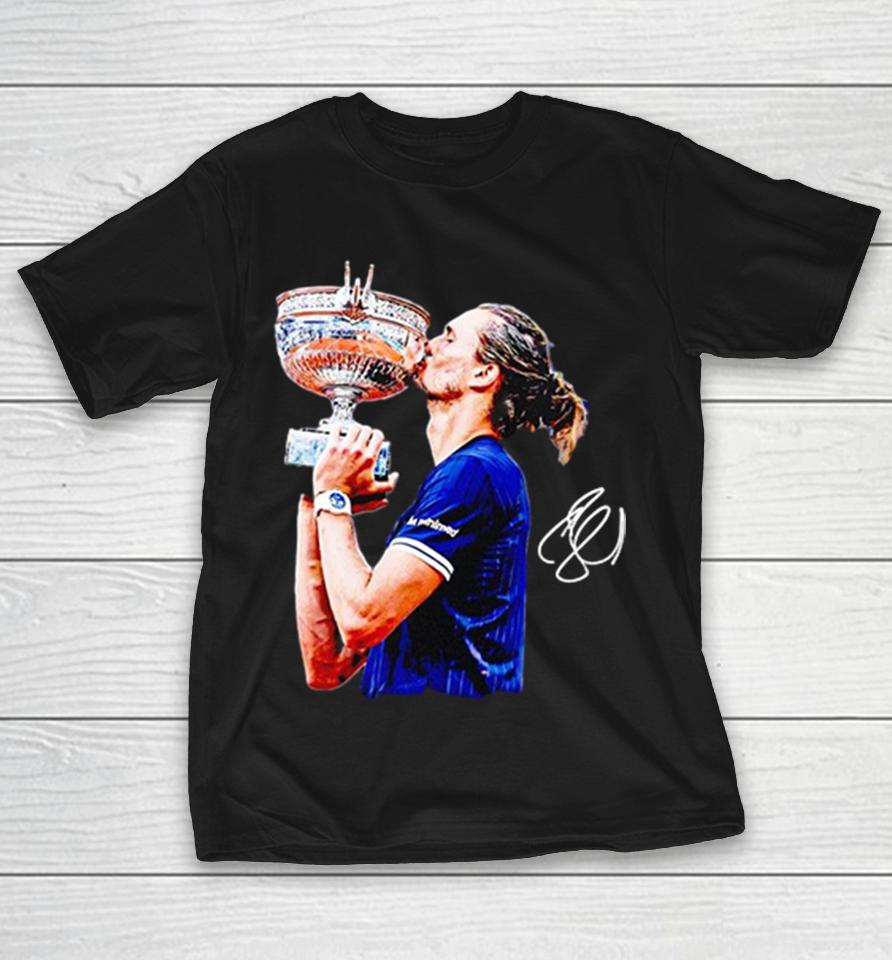 Stefanos Tsitsipas Roland Garros Muskeliers Cup French Open Atp Tennis Signature Shirts 1 Stefanos Tsitsipas Roland Garros Muskeliers Cup French Open Atp Tennis Signature Shirts