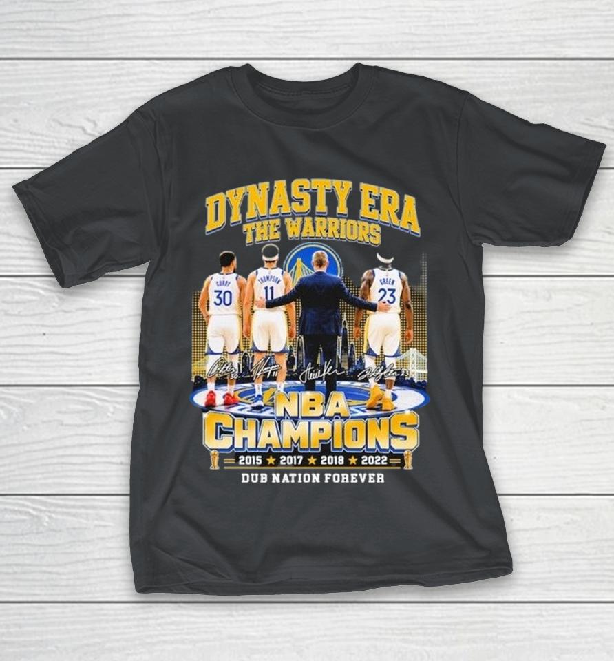 Steph Curry Klay Thompson Draymond Green Golden State Warriors Dynasty Era The Warriors Nba Champions Dub Nation Forever Shirts 1 Steph Curry Klay Thompson Draymond Green Golden State Warriors Dynasty Era The Warriors Nba Champions Dub Nation Forever Shirts