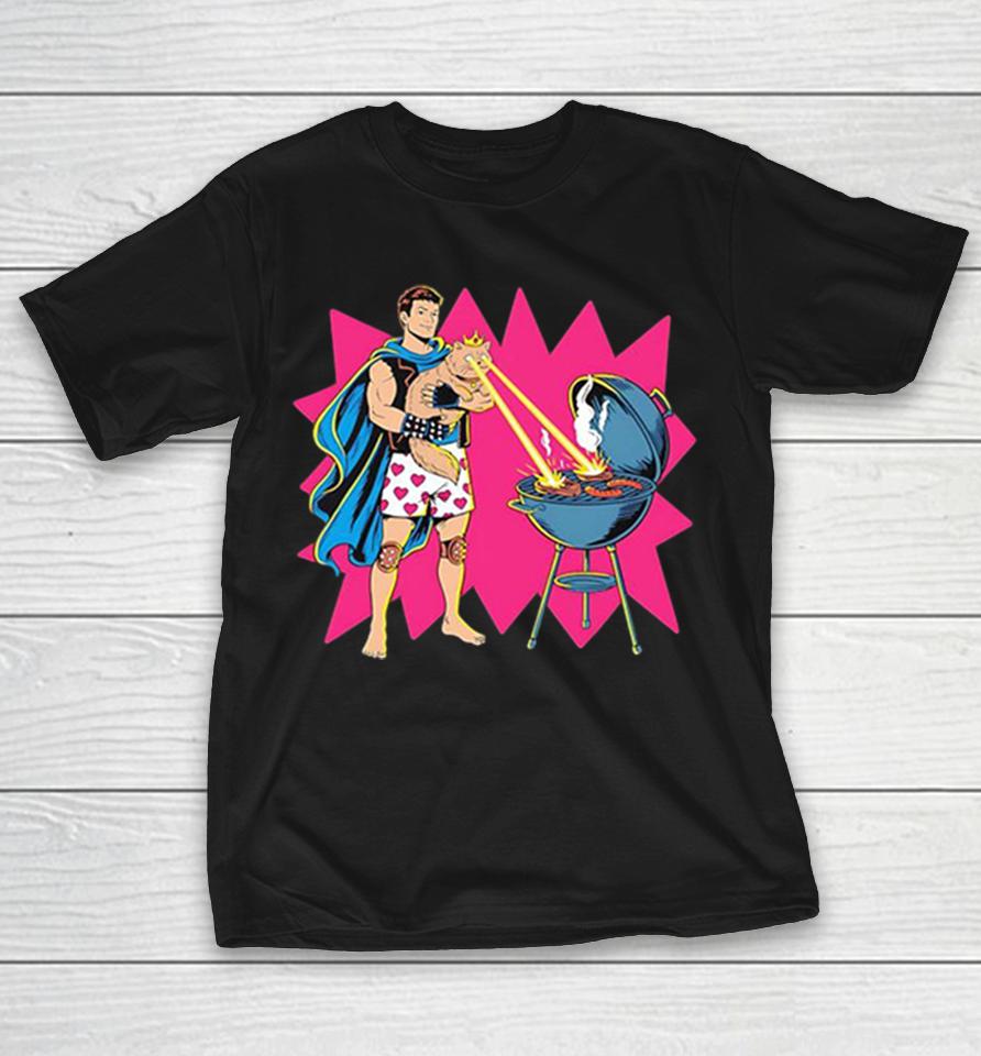 Superman Heat Vision Laser Eyes Barbecue Grill Comic Hero Humor Shirts 1 Superman Heat Vision Laser Eyes Barbecue Grill Comic Hero Humor Shirts