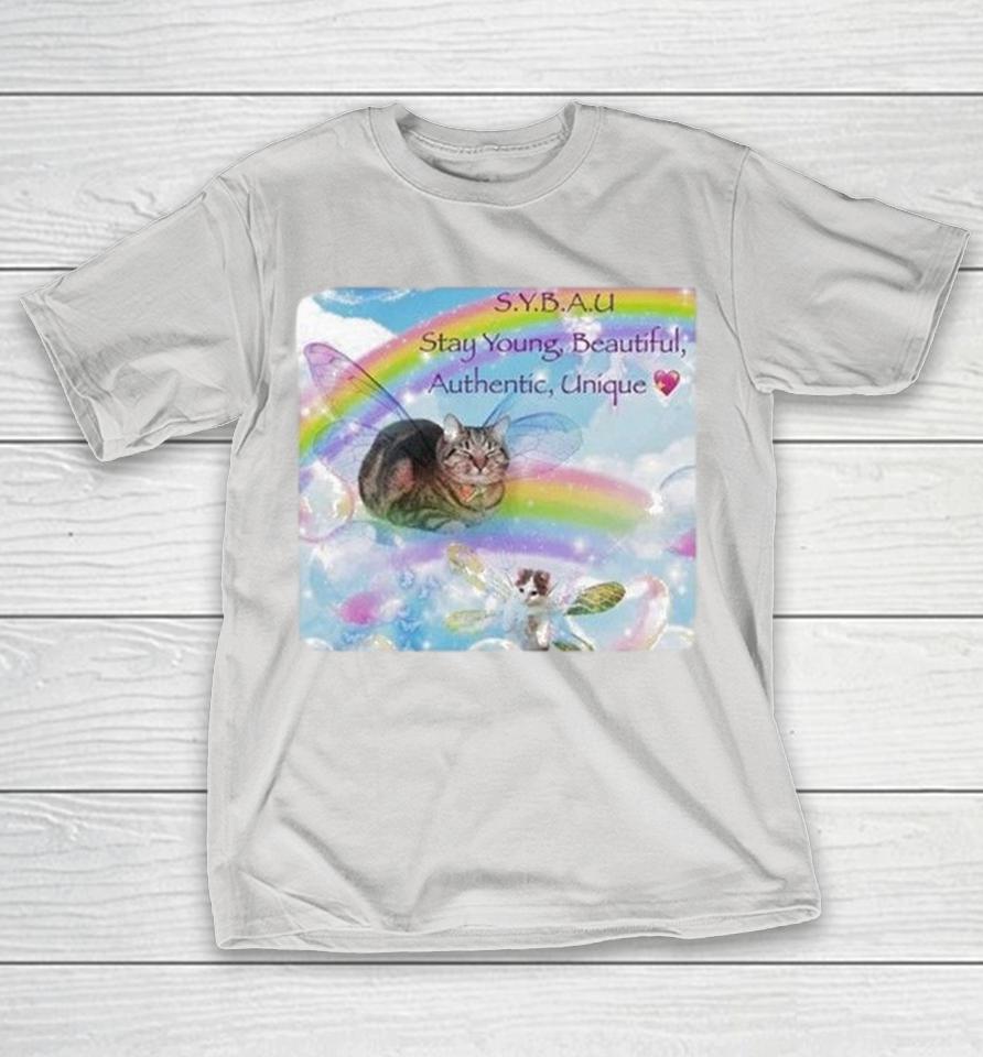 Sybau Stay Young Beautiful Authentic Unique Cat Shirts 1 Sybau Stay Young Beautiful Authentic Unique Cat Shirts