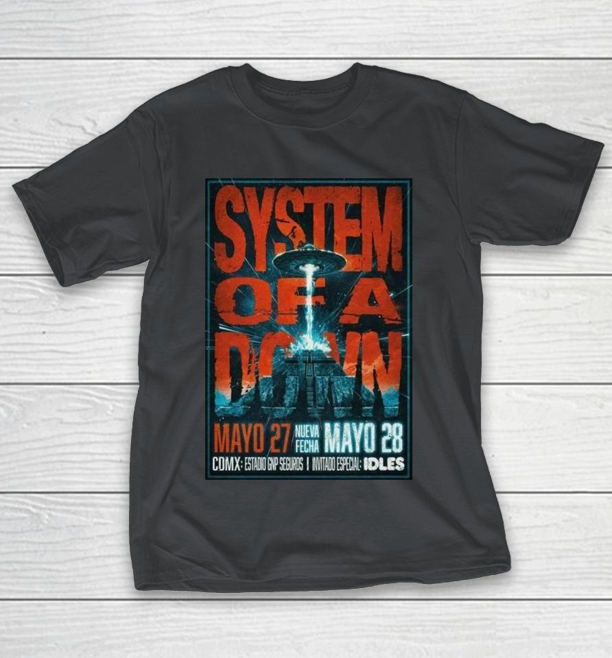 System Of A Down Mexico City May 27 And 28 2026 Shirts 1 System Of A Down Mexico City May 27 And 28 2026 Shirts