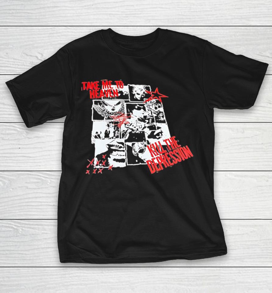 Take Me To Heaven Kill The Depression Kurt Cobain Nirvana Punk Rock Concert Shirts 1 Take Me To Heaven Kill The Depression Kurt Cobain Nirvana Punk Rock Concert Shirts
