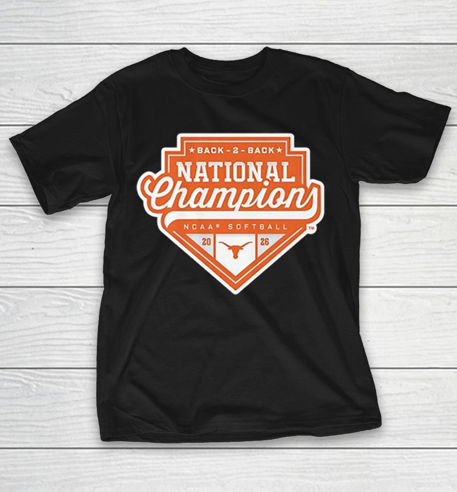 Texas Longhorns Back 2 Back National Champion Ncaa Softball 2026 Logo Shirts 1 Texas Longhorns Back 2 Back National Champion Ncaa Softball 2026 Logo Shirts