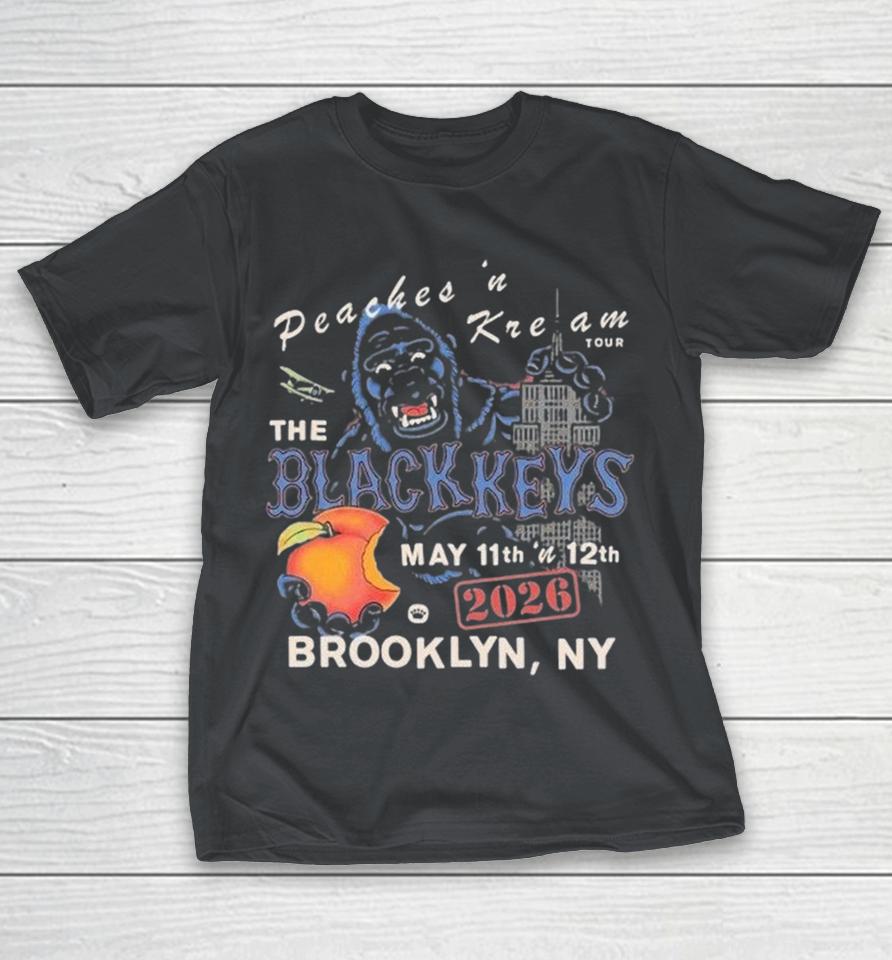 The Black Keys The Peaches ‘N Kream Tour 2026 May 11-12 Brooklyn Nyc Kong Shirts 1 The Black Keys The Peaches ‘N Kream Tour 2026 May 11-12 Brooklyn Nyc Kong Shirts