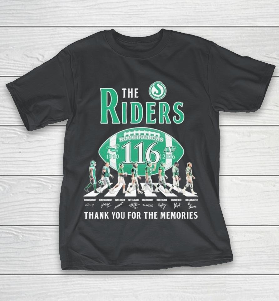 The Saskatchewan Roughriders 1910 2026 Thank You For The Memories Road Abbey Signatures Shirts 1 The Saskatchewan Roughriders 1910 2026 Thank You For The Memories Road Abbey Signatures Shirts