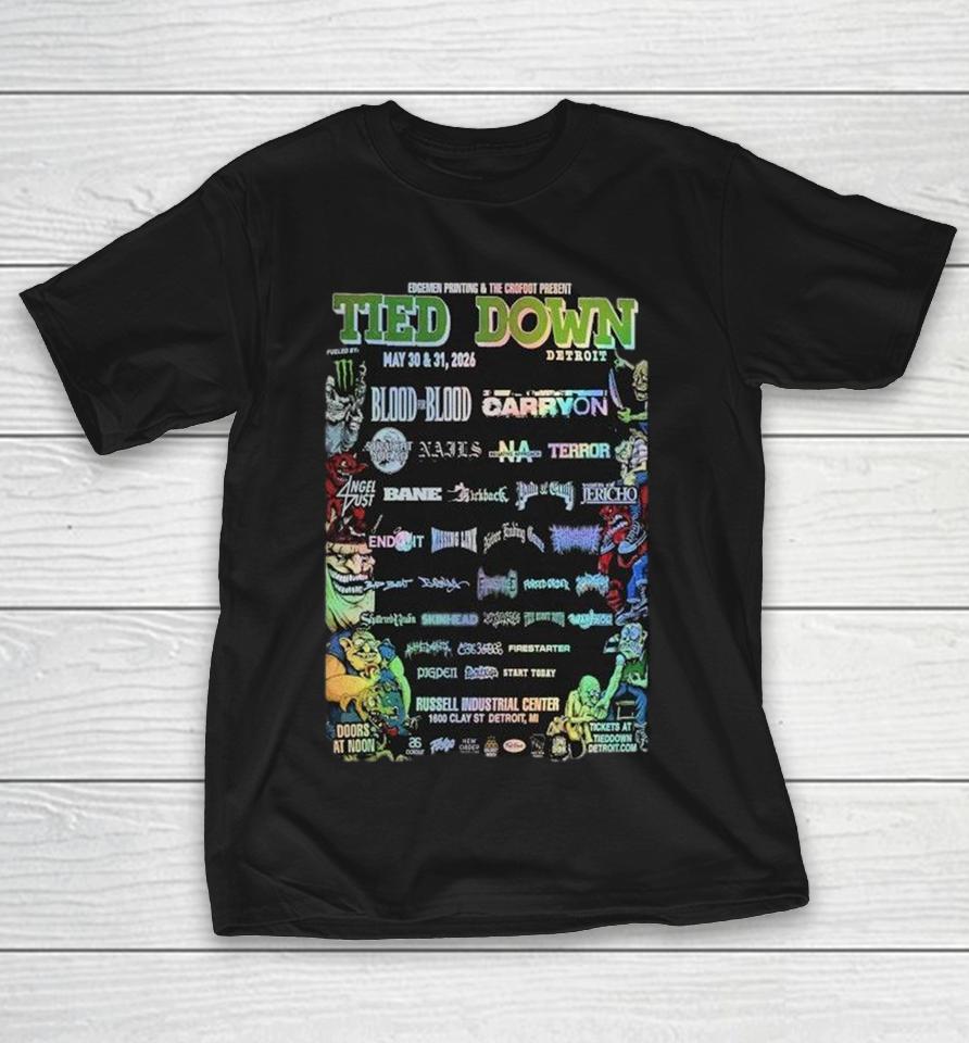 Tied Down May 30-31 2026 Detroit, Mi Shirts 1 Tied Down May 30-31 2026 Detroit, Mi Shirts