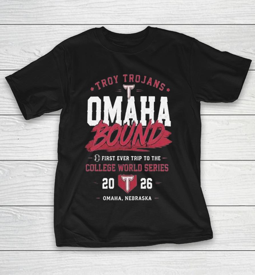 Troy Trojans 2026 Ncaa Baseball First Ever Trip To The College World Series Omaha Bound Shirts 1 Troy Trojans 2026 Ncaa Baseball First Ever Trip To The College World Series Omaha Bound Shirts