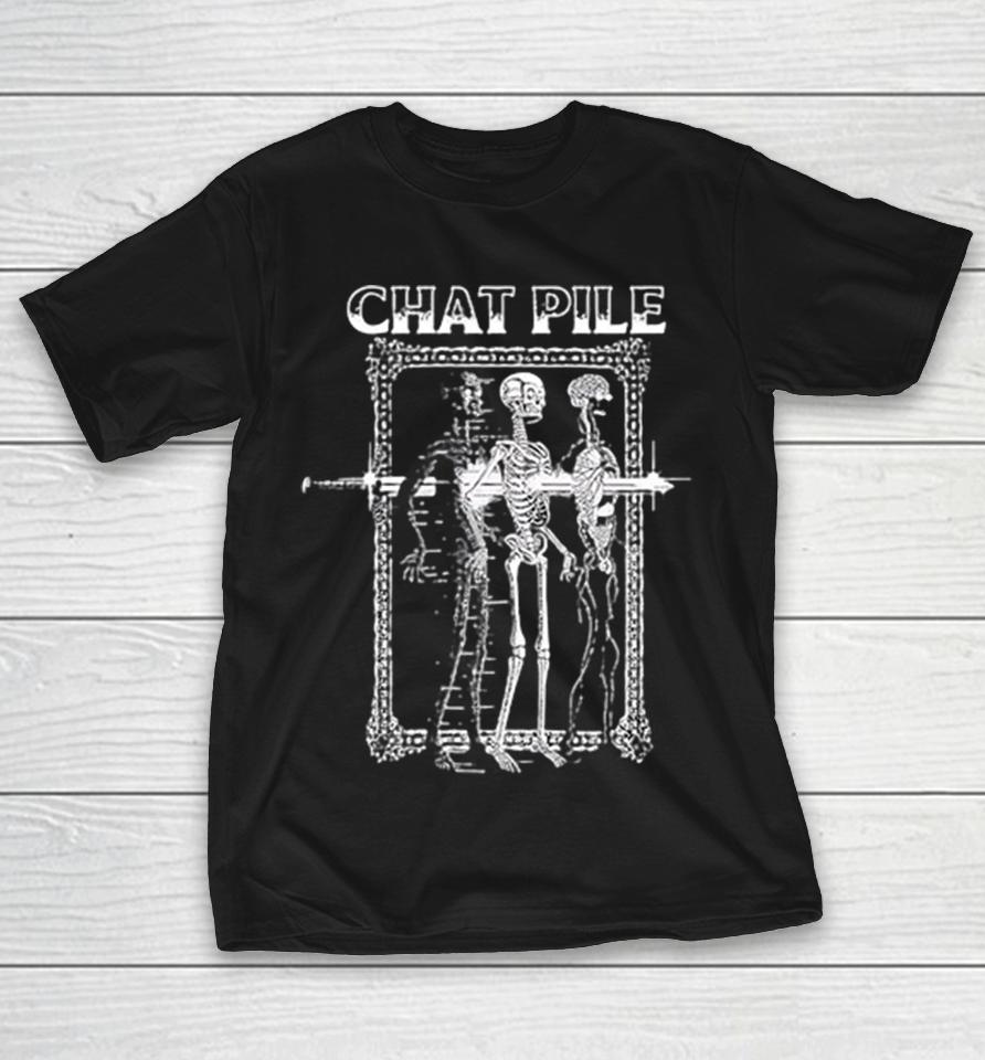 Two Skeletons Portrait Ornate Baroque Frame Gothic Black Shirts 1 Two Skeletons Portrait Ornate Baroque Frame Gothic Black Shirts