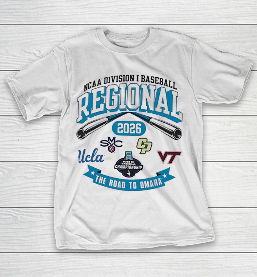 Ucla Smc G Vt Ncaa Division I Baseball Regional 2026 Championship The Road To Omaha Shirts 1 Ucla Smc G Vt Ncaa Division I Baseball Regional 2026 Championship The Road To Omaha Shirts
