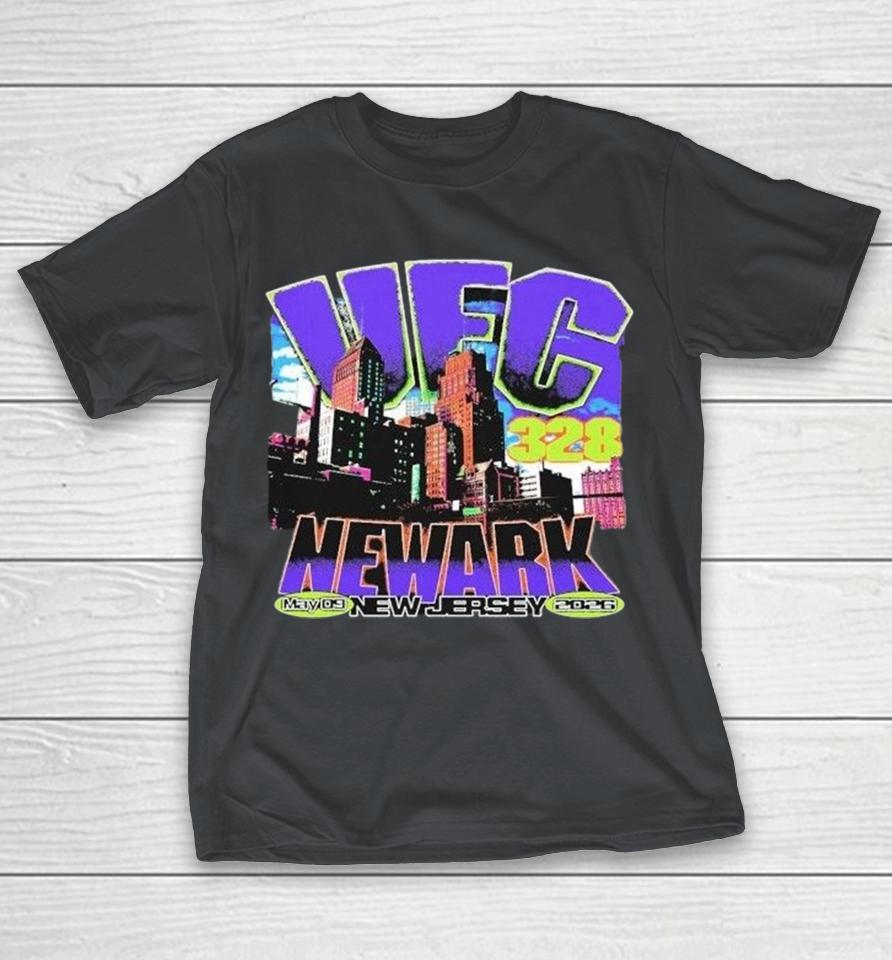 Ufc 328 Newark New Jersey May 9 2026 Neon Skyline Shirts 1 Ufc 328 Newark New Jersey May 9 2026 Neon Skyline Shirts