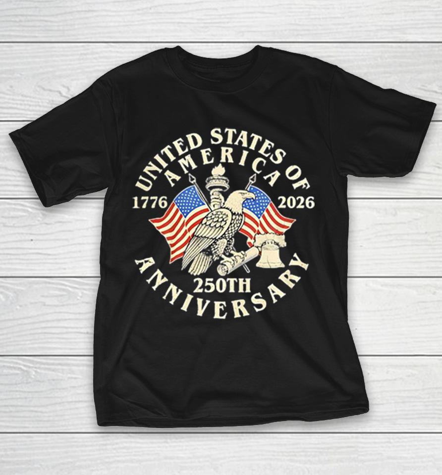 United States Of America 1776 2026 250Th Anniversary Eagle Flag Bell Shirts 1 United States Of America 1776 2026 250Th Anniversary Eagle Flag Bell Shirts