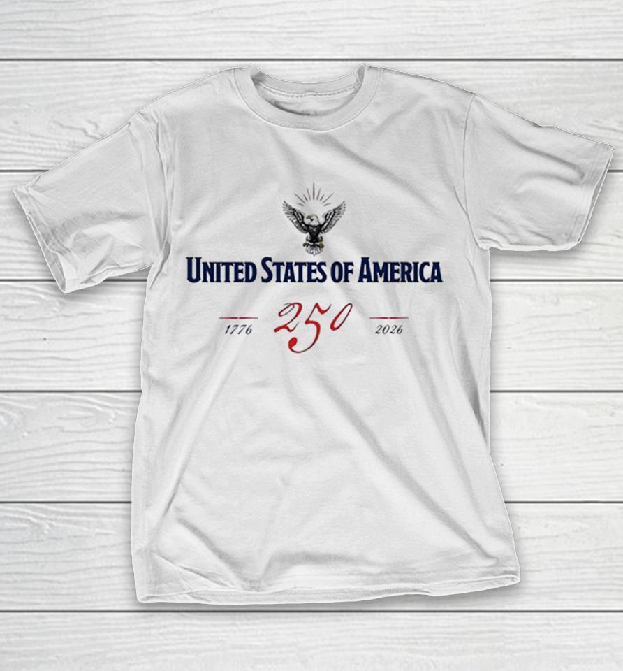 United States Of America 250 1776 2026 Eagle Logo Anniversary Commemorative Shirts 1 United States Of America 250 1776 2026 Eagle Logo Anniversary Commemorative Shirts