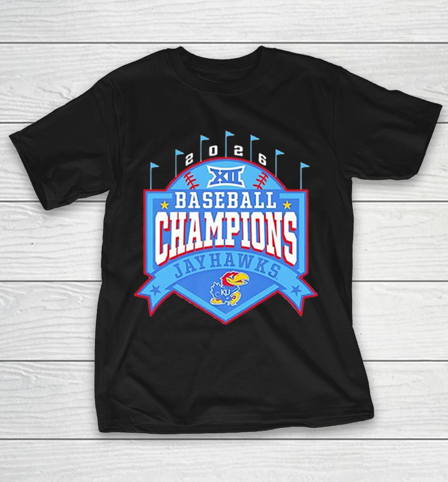 University Of Kansas Jayhawks Big 12 Ncaa Baseball Champions 2026 Ku Shirts 1 University Of Kansas Jayhawks Big 12 Ncaa Baseball Champions 2026 Ku Shirts