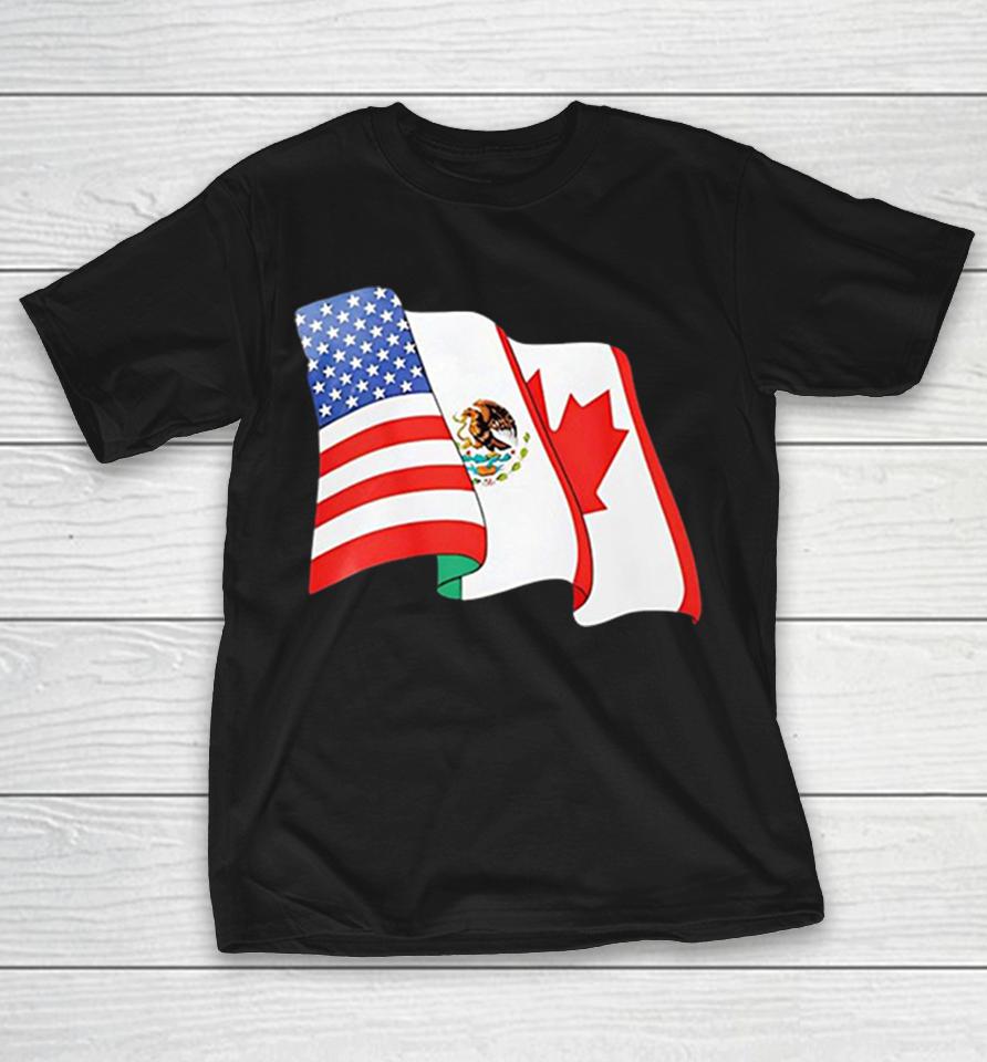 Usa Mexico Canada Flags Fifa World Cup 2026 Graphic Shirts 1 Usa Mexico Canada Flags Fifa World Cup 2026 Graphic Shirts