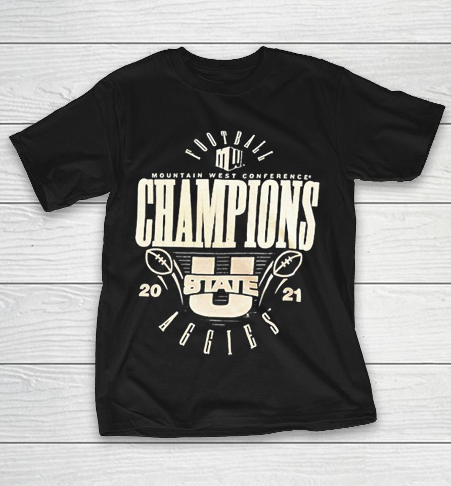 Utah State Aggies Football Mountain West Conference Champions 2021 Shirts 1 Utah State Aggies Football Mountain West Conference Champions 2021 Shirts
