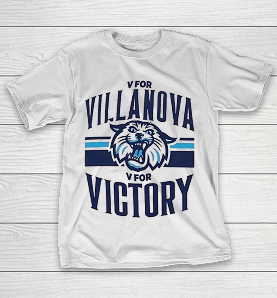 V For Villanova V For Victory Wildcats Team Logo Mascot Sports College Fan Shirts 1 V For Villanova V For Victory Wildcats Team Logo Mascot Sports College Fan Shirts