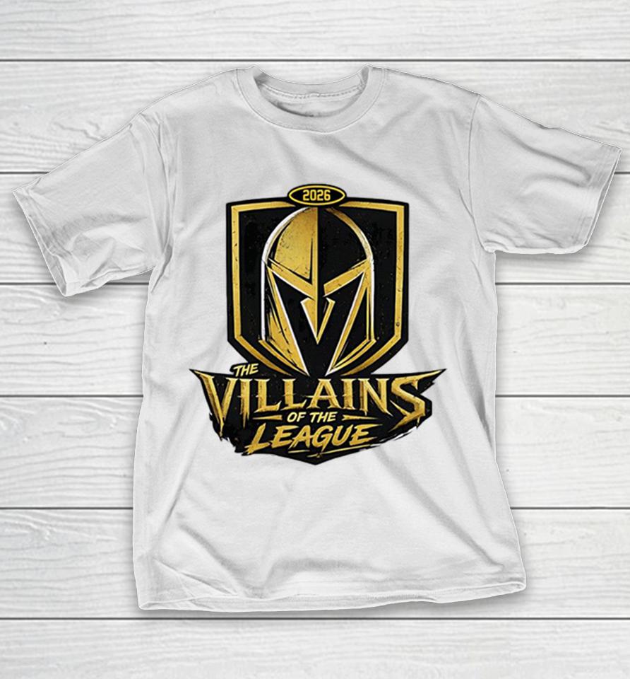 Vegas Golden Knights 2026 The Villains Of The League Helmet Shirts 1 Vegas Golden Knights 2026 The Villains Of The League Helmet Shirts