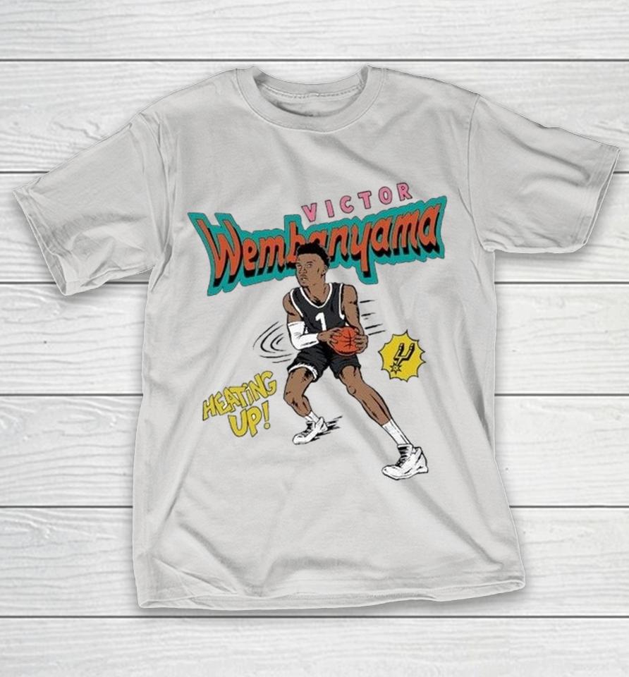 Victor Wembanyama San Antonio Spurs Heating Up Comic Book Player Shirts 1 Victor Wembanyama San Antonio Spurs Heating Up Comic Book Player Shirts