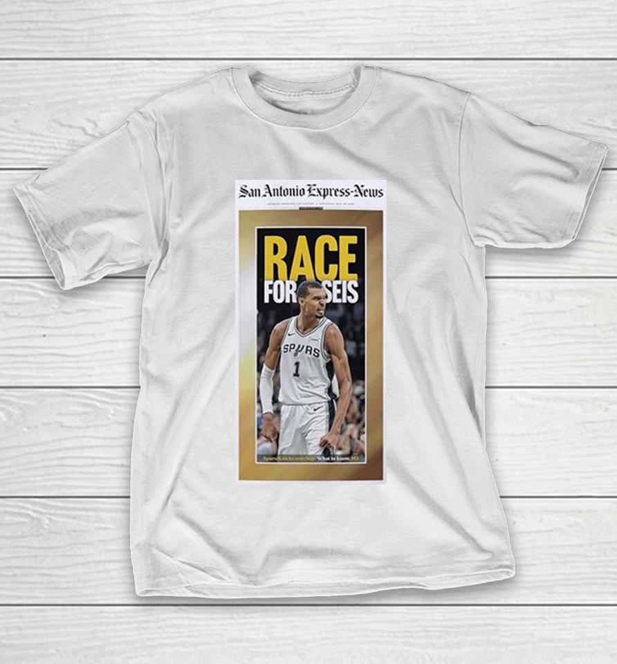Victor Wembanyama San Antonio Spurs Race For Seis Cover Edition Shirts 1 Victor Wembanyama San Antonio Spurs Race For Seis Cover Edition Shirts