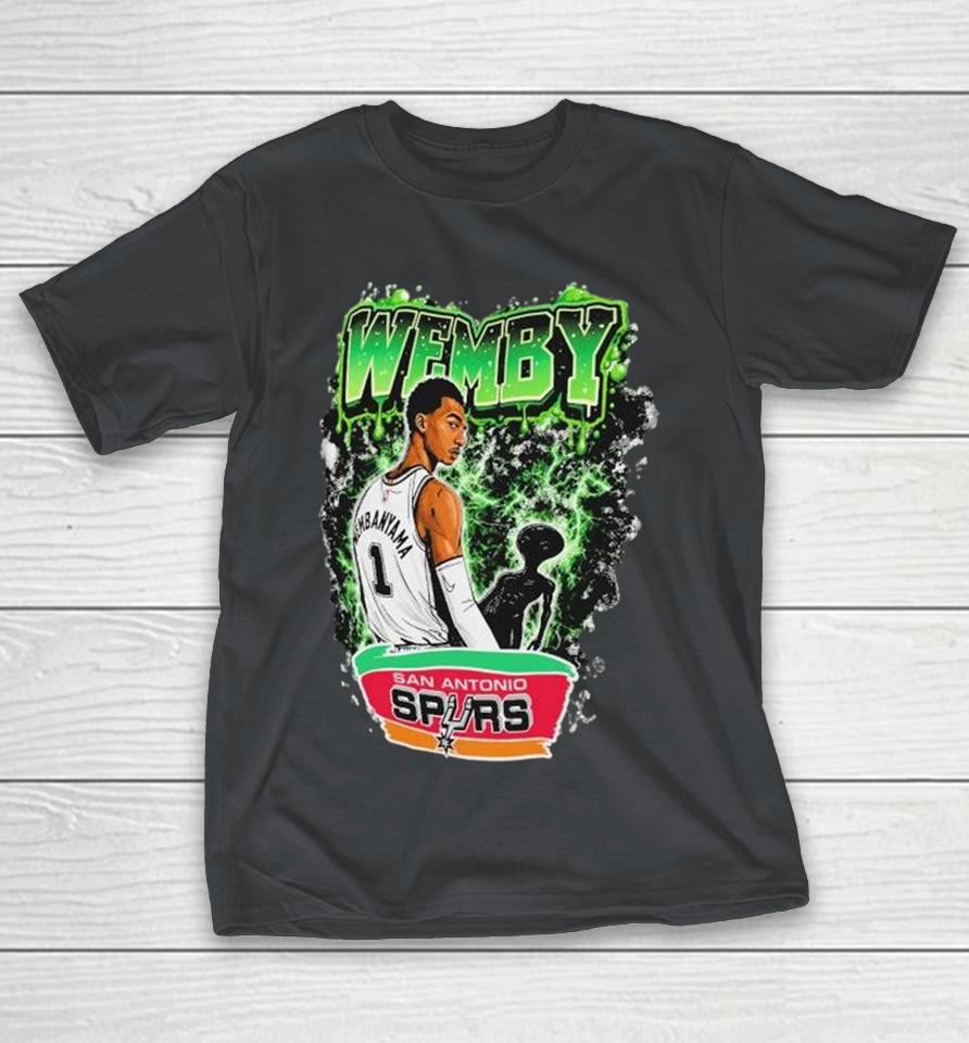 Victor Wembanyama San Antonio Spurs Wemby Alien Shirts 1 Victor Wembanyama San Antonio Spurs Wemby Alien Shirts