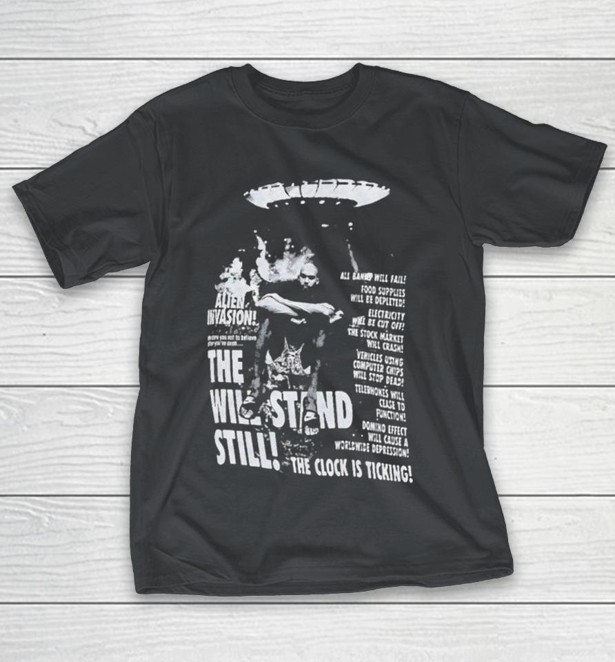 Victor Wembanyama The Will Stand Still The Clock Is Ticking Alien Invasion Ufo San Antonio Spurs Shirts 1 Victor Wembanyama The Will Stand Still The Clock Is Ticking Alien Invasion Ufo San Antonio Spurs Shirts