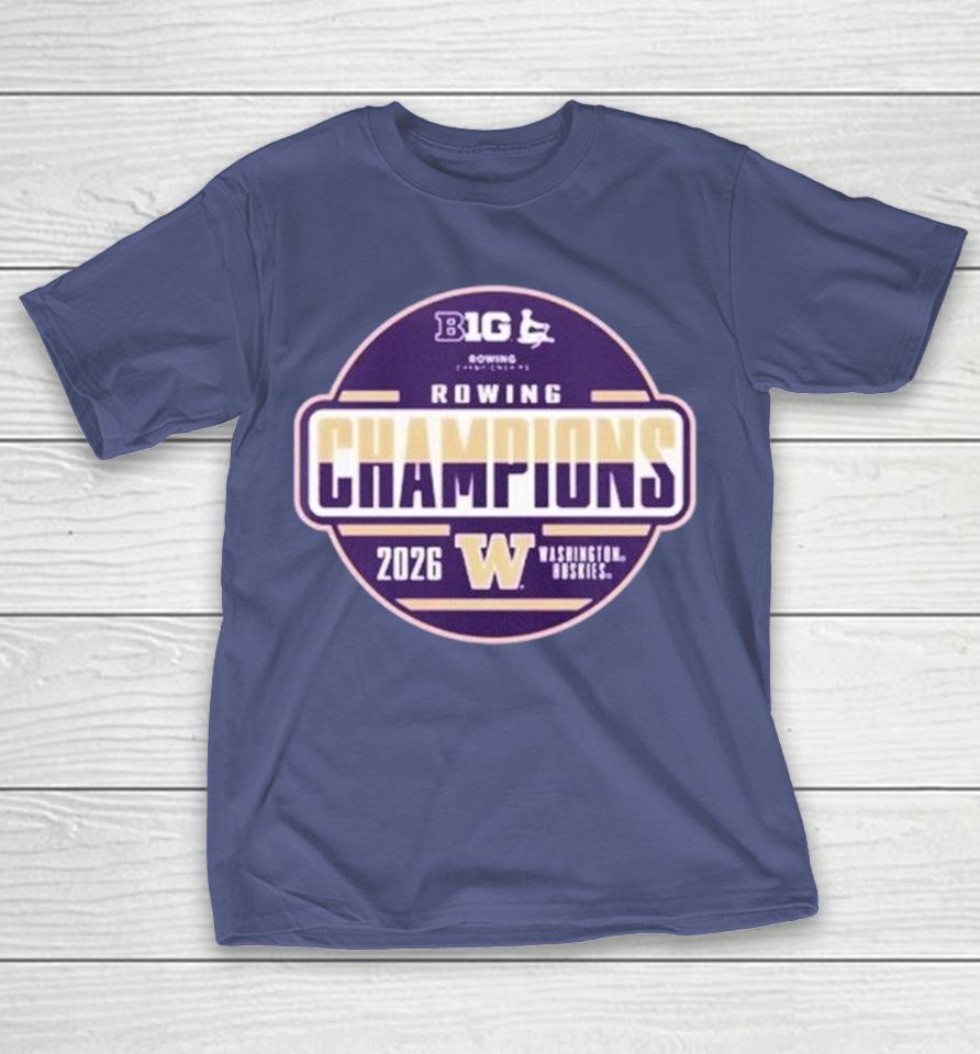 Washington Huskies 2026 Big Ten Rowing Champions Shirts 1 Washington Huskies 2026 Big Ten Rowing Champions Shirts