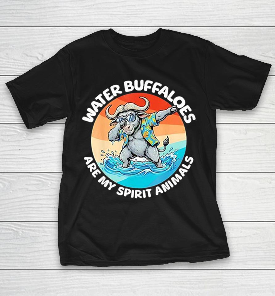 Water Buffaloes Are My Spirit Animals Dabbing Tropical Sunset Water Buffalo Shirts 1 Water Buffaloes Are My Spirit Animals Dabbing Tropical Sunset Water Buffalo Shirts