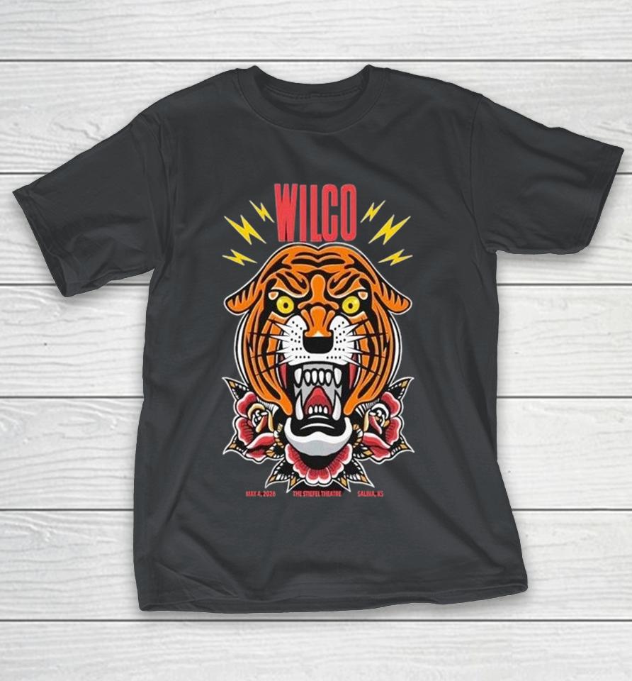 Wilco At Stiefel Theatre In Salina Ks On May 4 2026 Tiger Shirts 1 Wilco At Stiefel Theatre In Salina Ks On May 4 2026 Tiger Shirts