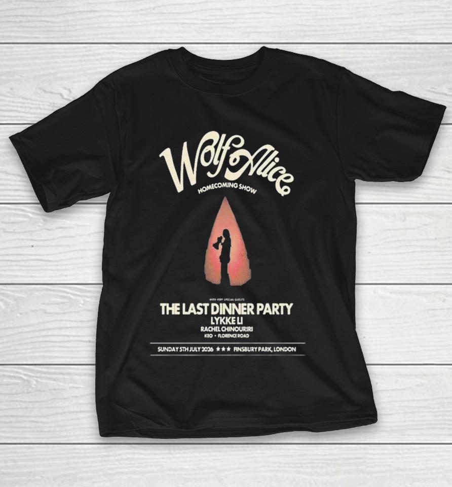 Wolf Alice The Last Dinner Party London, Uk July 5 2026 Shirts 1 Wolf Alice The Last Dinner Party London, Uk July 5 2026 Shirts