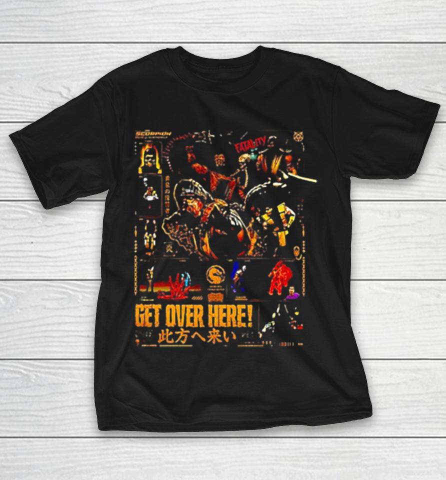 Xavleg X Motal Kombat Scorpion Get Over Here Shirts 1 Xavleg X Motal Kombat Scorpion Get Over Here Shirts