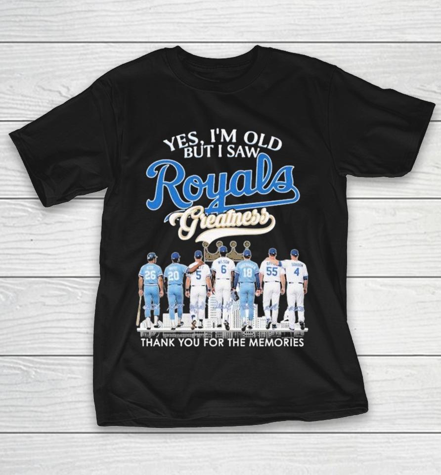 Yes I’m Old But I Saw Kansas City Royals Greatness Thank You For The Memories Signatures Shirts 1 Yes I’m Old But I Saw Kansas City Royals Greatness Thank You For The Memories Signatures Shirts