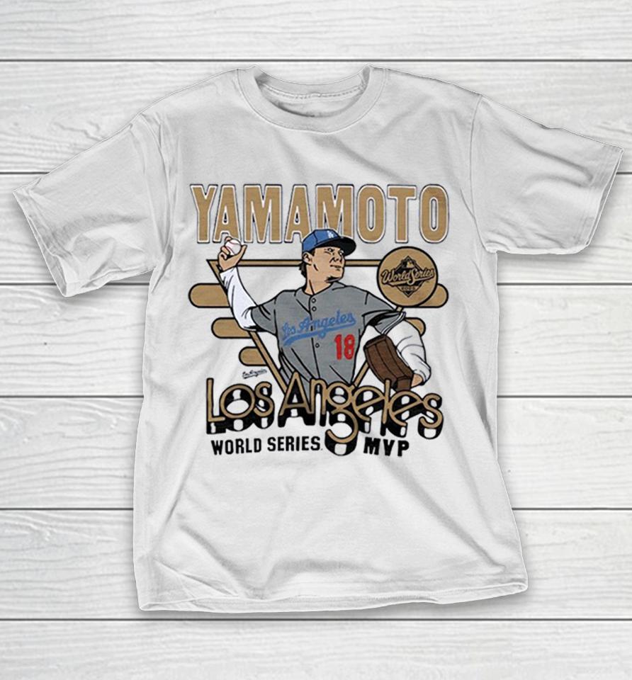 Yoshinobu Yamamoto Los Angeles Dodgers World Series Mvp Pitcher 2025 Number 18 Shirts 1 Yoshinobu Yamamoto Los Angeles Dodgers World Series Mvp Pitcher 2025 Number 18 Shirts