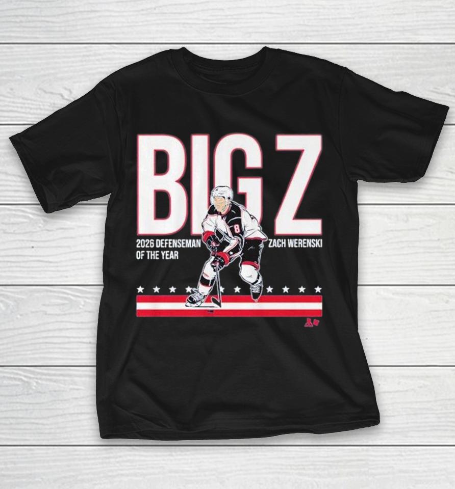 Zach Werenski Big Z Defenseman Of The Year 2026 Shirts 1 Zach Werenski Big Z Defenseman Of The Year 2026 Shirts